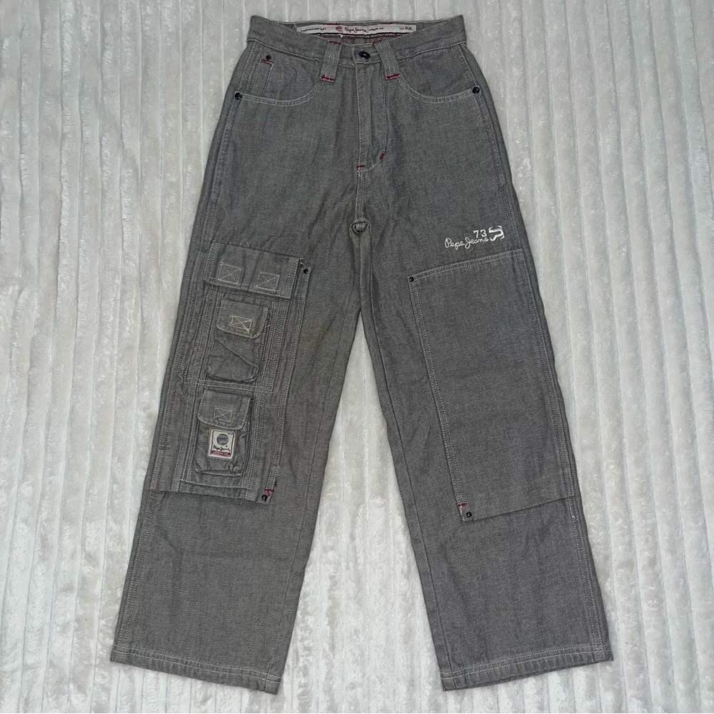 Boys Vintage 90s PEPE JEANS LONDON Baggy Denim Jeans • Boys Size 8